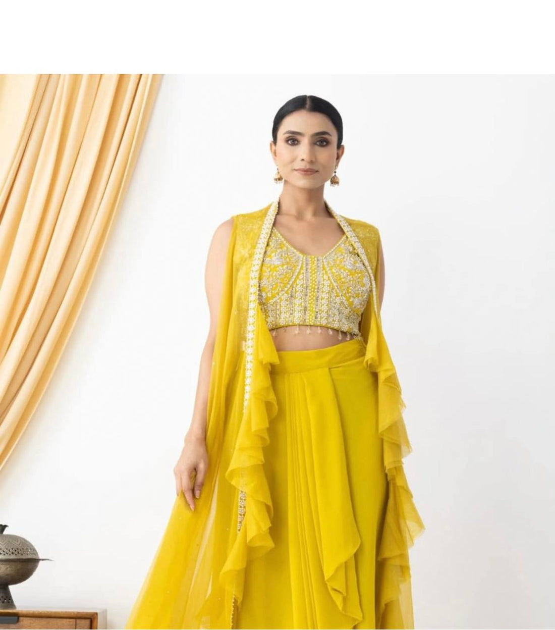 NEW THREE PIECE HAND WORK  WESTERN OUTFIT FOR TRENDY WEDDING SEASON