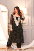 Elegant ethnic set with digital print and mirror embellishments