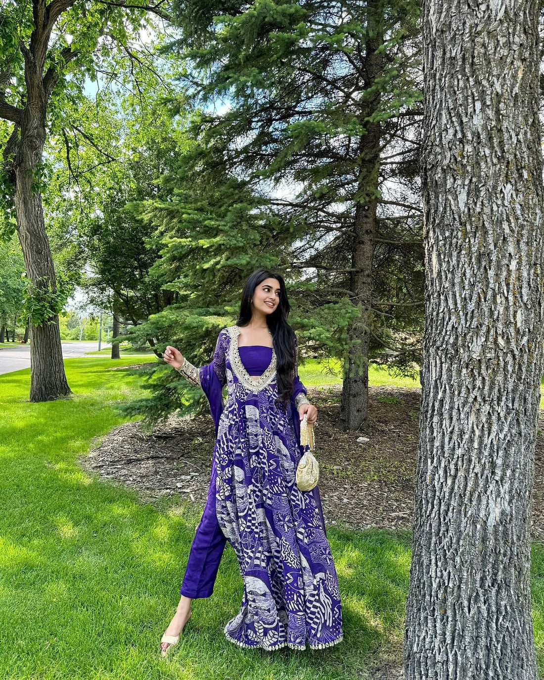 purple Grace Salwar Suitu