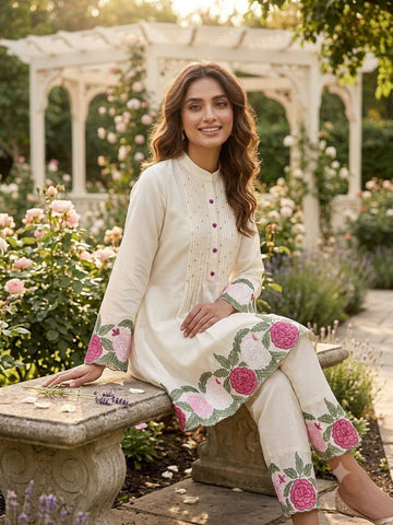 Luxe Embroidered Co-Ord Set