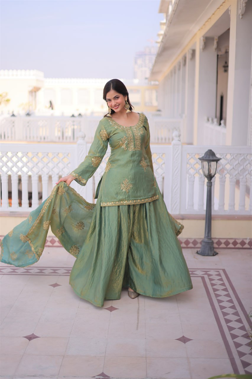 Fendi Crush Zari Spark Sharara Set