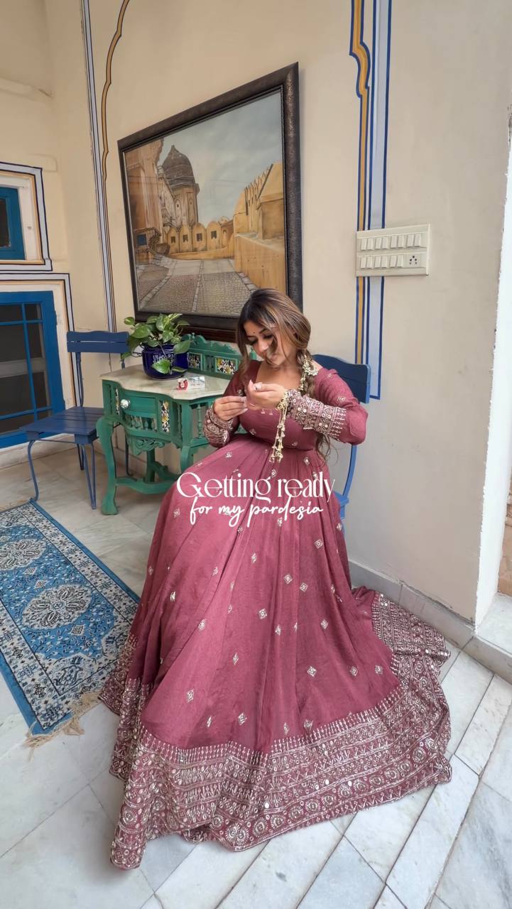 Ivory Chanderi Timeless Grace Attire